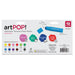 artPOP! Washable Tempera Paint Stick Set - Set of 12, Classic Colors, back of packaging