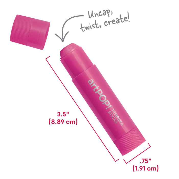 artPOP! Washable Tempera Paint Stick, features