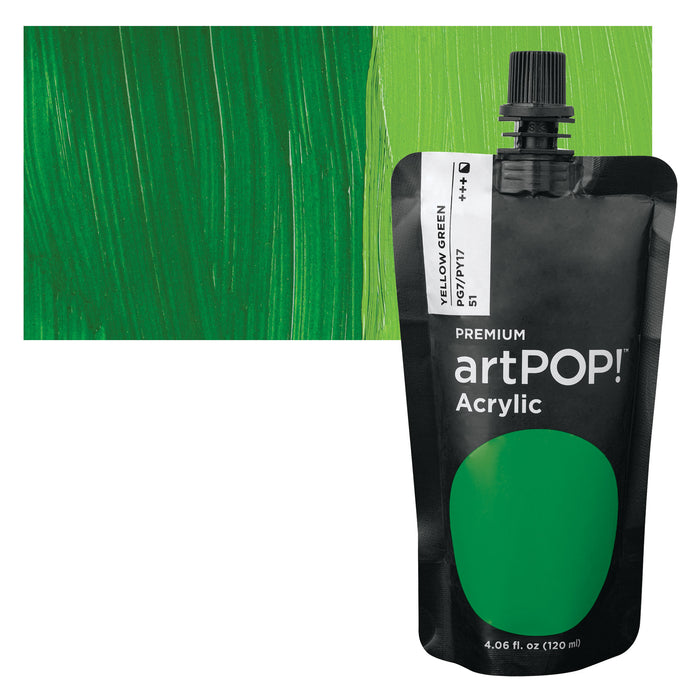 artPOP! Heavy Body Acrylic Paint - Emerald Green, 120 ml Pouch