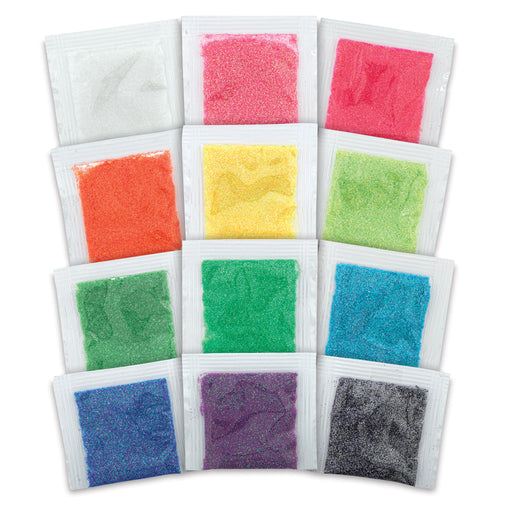Glitter Packs - Fine, Neon, 0.07 oz, Pkg of 12 View 1