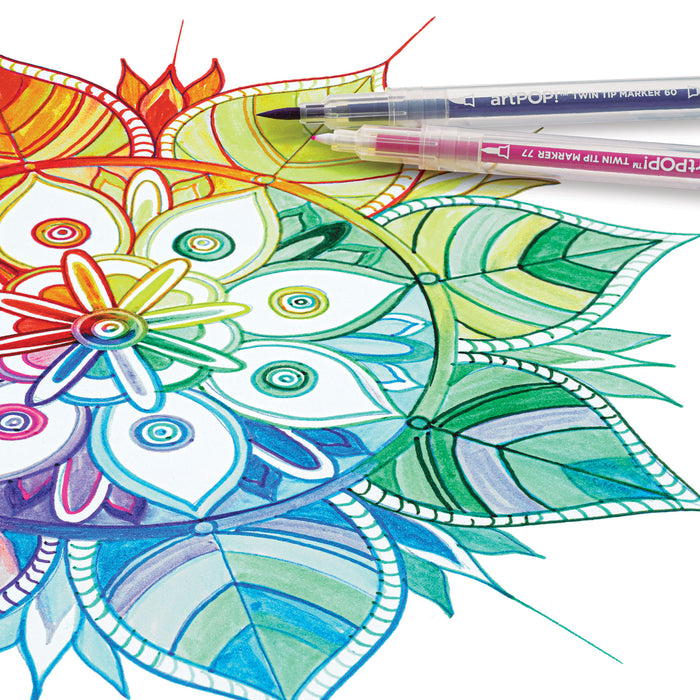 artPOP! Twin Tip Markers - Set of 24 (Artwork created with twin tip markers)