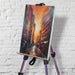 artPOP! Iridescent Tripod Floor Easel, finished artwork on easel