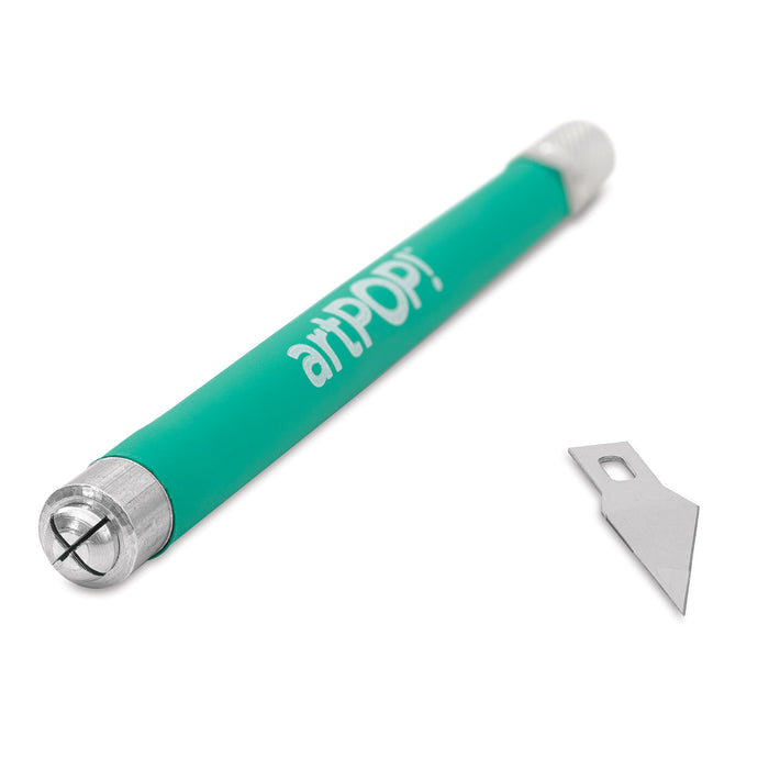 artPOP! Detail Knife - Green, blade out of handle