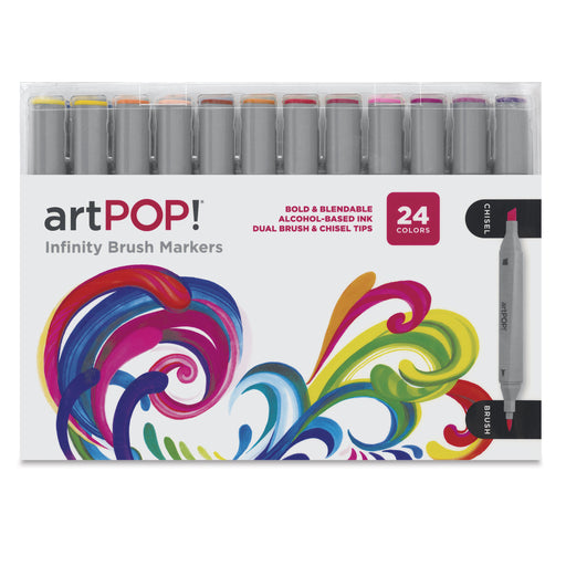 artPOP! Infinity Brush Marker Set - Set of 24, Assorted, front of packaging View 2