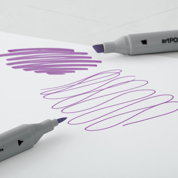 artPOP! Infinity Brush Marker Set - Set of 24, Assorted, swatches with ends of markers showing