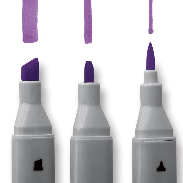 artPOP! Infinity Brush Marker Set - Set of 24, Assorted, different tip swatches