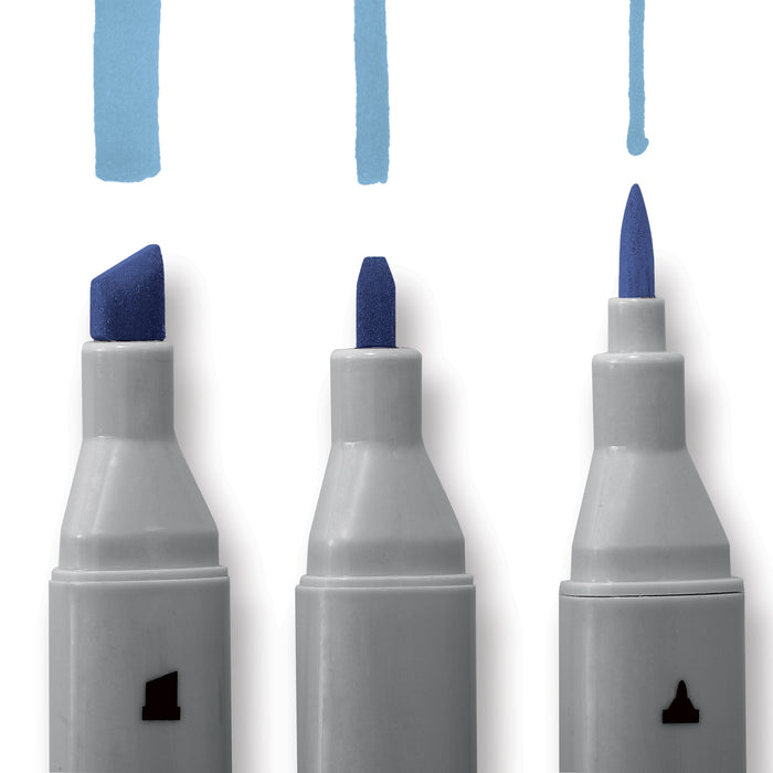 artPOP! Infinity Brush Marker Set - Set of 12, Assorted, different tip swatches