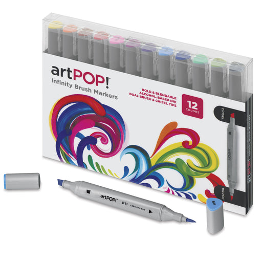 artPOP! Infinity Brush Marker Set - Set of 12, Assorted View 1