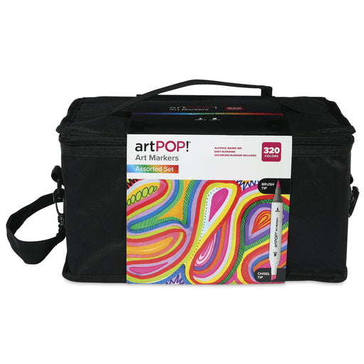 artPOP! Chisel and Brush Dual Tip Alcohol Marker Set - Set of 321, Assorted, front of packaging View 1