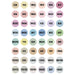 artPOP! Chisel and Brush Dual Tip Alcohol Art Marker Set - Set of 49, Pastel, color-codes on caps