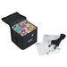 artPOP! Chisel and Fine Dual Tip Alcohol Art Marker Set - Set of 121, Assorted, swatch card next to packaging