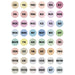 artPOP! Chisel and Fine Dual Tip Alcohol Art Marker Set - Set of 49, Pastel, color-codes on caps