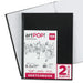 artPOP! Hardbound Sketchbook - 8.5" x 11", Pkg of 2 (sketchbook on top of open sketchbook)