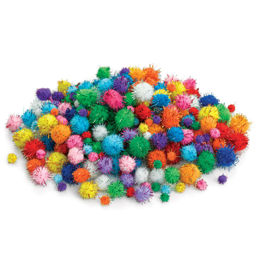 Tinsel Pom Poms View 1